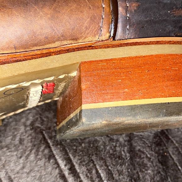 Double-H Roger Square Toe Boot Red sz 9 - Picture 11 of 11